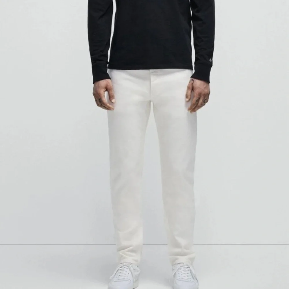 Rag & Bone Fit Slim 2 Ecru Denim Button Fly Jeans
